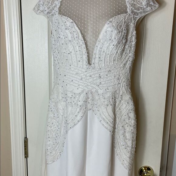 Zuhair Murad White Maxi Dress NWOT - Picture 5 of 11